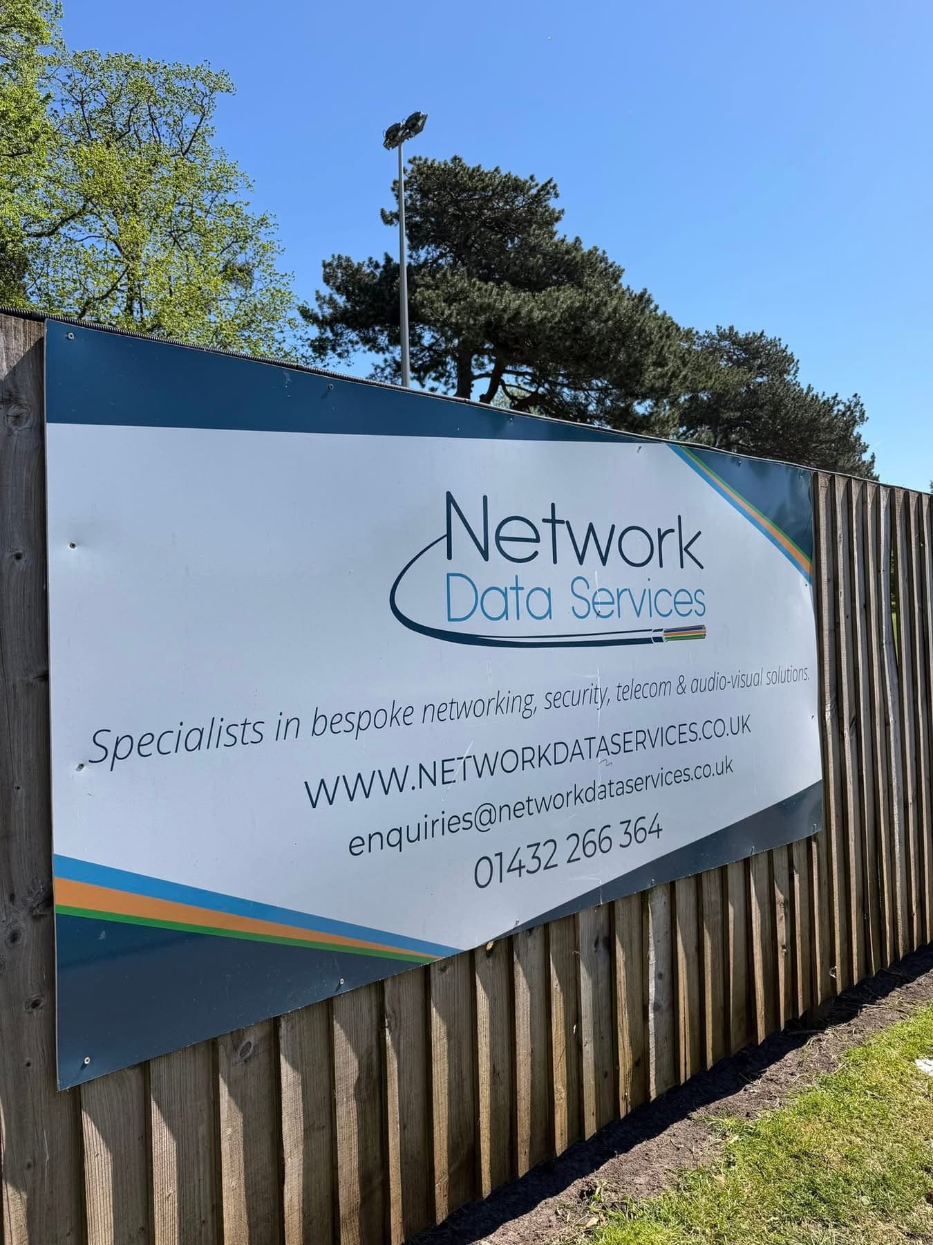 Network Data Services Install A New Public Address System At The Park.